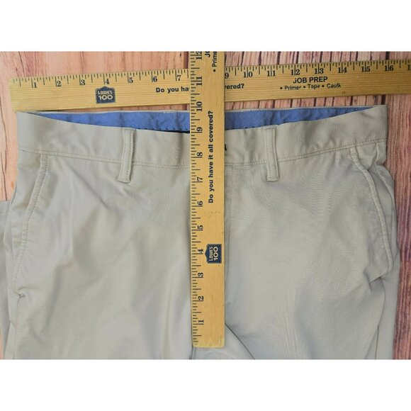Johnnie-O Men's Khaki Stretch Performance Pants 30x30 Cotton Blend - Picture 7 of 8
